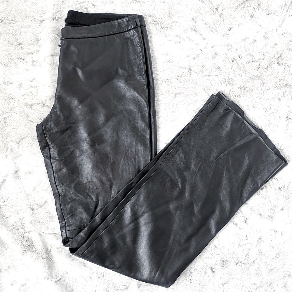 100% Leather Bcbg MaxAzria Straight Leg 4